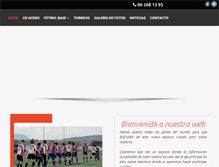 Tablet Screenshot of clubdeportivoacero.com